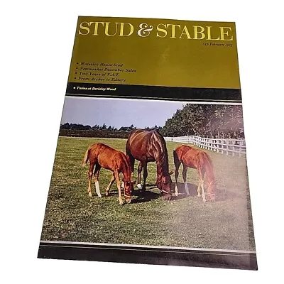 Stud & Stable Magazine V14 N2 February 1975 Horse Horseracing Mag Book • £15