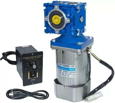 DIY Worm Gear Reducer Gearbox Speed Reduction AC 110V/220V With Speed Controller • $329.88