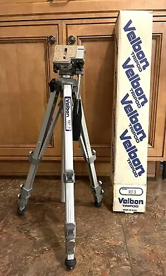 Velbon VEF-3 Tripod For Camera Silver Foldable & Collapsible Great Condition USA • $89