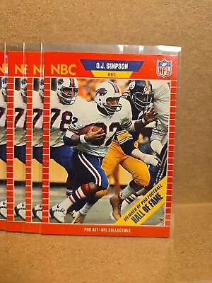 O.J. Simpson 1989 ProSet Football Announcer Set #29 Buffalo Bills NBC NM-MT (1) • $2.29