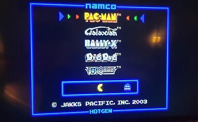 Namco TV Games Plug N Play 2003 Jakks Pacific Tested & Working 5-in-1 PAC-MAN 16 • $19.99