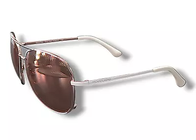 Michael Kors M2067S Sicily Flash 110 Rose Gold/White Sunglasses • $130