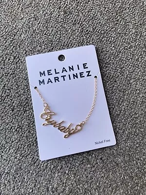 Melanie Martinez Crybaby Nameplate Gold Tone Necklace • $19.99