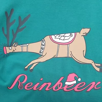 £8 • Buy Christmas T Shirt X Large New Old Stock Reinbeer Xmas Mens Womens Unisex T Shirt