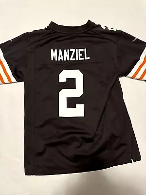 Nike NFL Cleveland Browns Johnny Manziel Brown Jersey#2 On Field Youth Large • $20