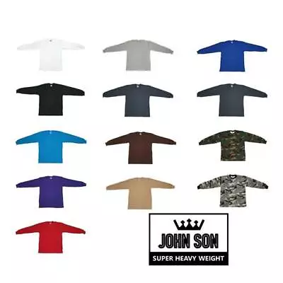 Men's Thermal Plain Long Sleeve Waffle Shirts Solid Colors Premium Heavy Weight • $19.95