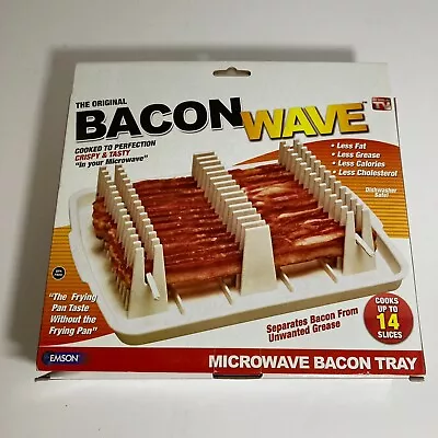 Emson Bacon Wave Microwave Bacon Tray As Seen On TV - New In Box • $10.97