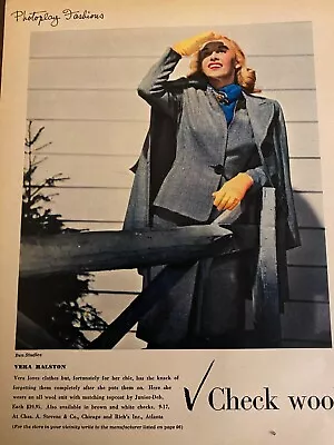 Vera Ralston Full Page Vintage Pinup • $1.99