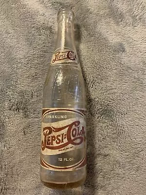 Vintage Pepsi:Cola Double Dot 12oz Soda Bottle Warrenton VA. Virginia READ! 👀 • $10