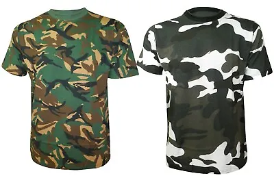£6.99 • Buy Mens Camou Jungle Print Combat Military Gym Muscle Tank Top T- Shirt Vest S-5xl