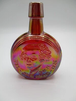 $4.99 • Buy Wheaton Mini Presidential Bottle, Red Carnival Glass, John Adams,  1971