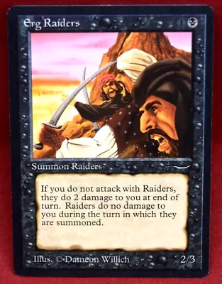 Mono Black Summon Raiders Erg Raiders Arabian Knights Magic: The Gathering 7571 • $3.99