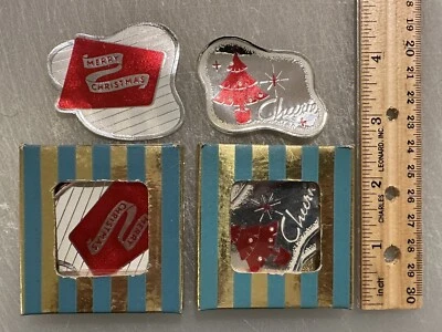 $14.95 • Buy 20 Vintage 1960’s Kaycrest Christmas Noel Diecut Package Metal Seal NOS!