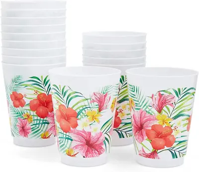 $17.87 • Buy Hawaiian Luau Plastic Party Cups (16 Oz, 16-Pack)