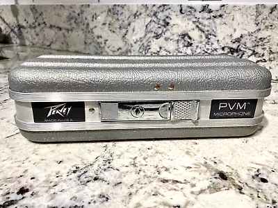 PEAVEY PVM Microphone Empty Hard Shell Storage Case Foam Inserts No Key 11  W • $18