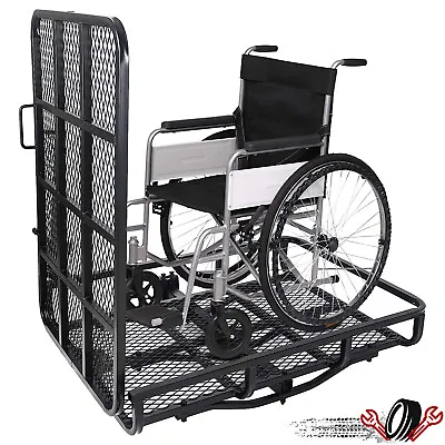 500LBS Mobility Carrier Wheelchair Scooter Rack Disability Medical Ramp Hitch • $163