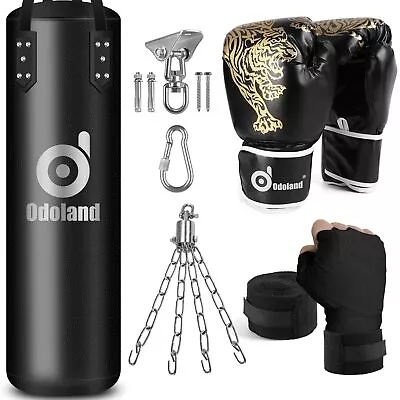 6-in-1 Punching Bag Unfilled Set For Men And Women 4FT Kick Boxing Heavy Bag ... • $69.26