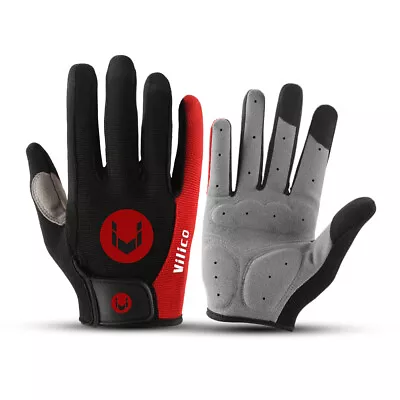 Cycling Gloves Motocycle Mountain Bike Gloves For Men Full Finger Biking Gloves • $7.98