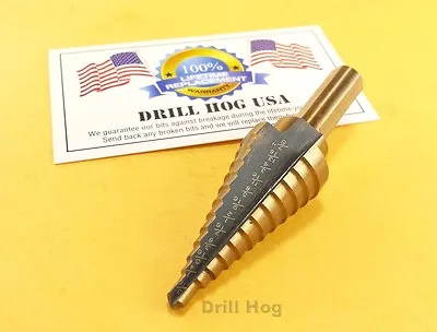 Drill Hog 3/16 -7/8  Step Drill Bit Reamer UNIBIT Step Bit M7 Lifetime Warranty  • $14.24