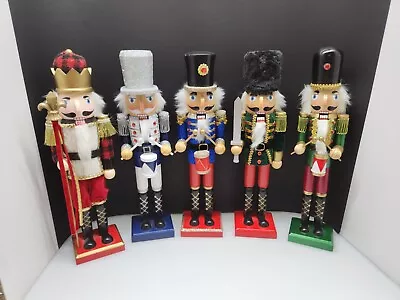 Wooden Decorative Nutcrackers 14 -15  Lot Of 5 • $35.99