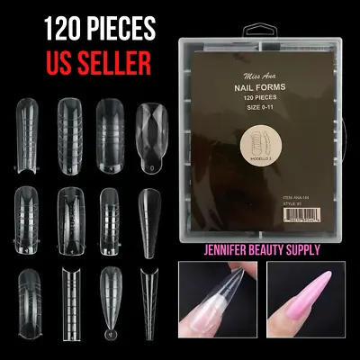 120pcs Poly Nail Gel Quick Building Mold Tips Nail Dual Forms Extension Tool Jbs • $7.98