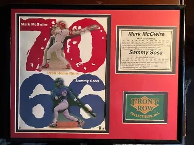 Mark McGwire Sammy Sosa Front Row Collectibles Display • $10.99