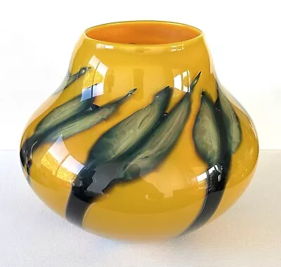 Charles Lotton Art Glass Multi Flora Vase Signed & Dated 1984 6.5”H • $625