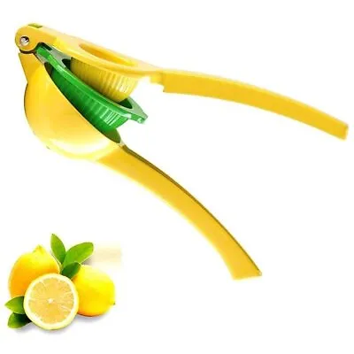 Metal 2-In-1 Lemon Lime Squeezer Hand Juicer Manual Dual Press Max Extraction • $10.99