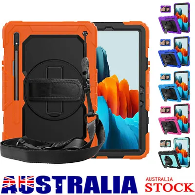 $32.69 • Buy For Samsung Galaxy Tab S7 S8 11  Case Screen Cover Shockproof Armor Strap Stand