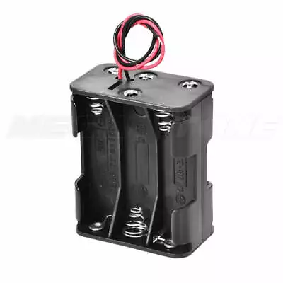 6 X AA Compact Battery Holder Case Box 9V Total W/Wires DIY - USA SELLER! • $2.89