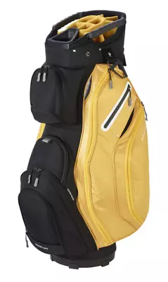 Maxfli Honors+ Golf Club Cart Bag - 14-Way Divider - Black & Yellow • $199.98