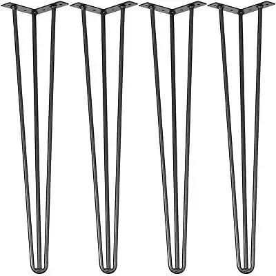 Hairpin Table Legs 24 Inch Set Of 4 DIY Desk Table Legs 3 Rods Heavy Duty • $24.26