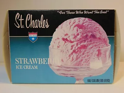 Old Vintage 1960s St. Charles Dairy Ice Cream Container Box St. Charles Missouri • $17.49