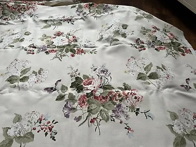 Vintage Laura Ashley Curtain Fabric Gorgeous Floral Heavy Material 5 Metres • £60