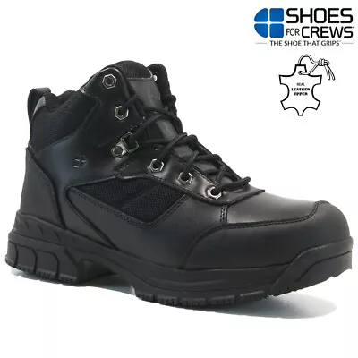 £22.95 • Buy Mens Leather Safety Boots Steel Toe Cap Army Combat Work Ankle Biker Shoes Size