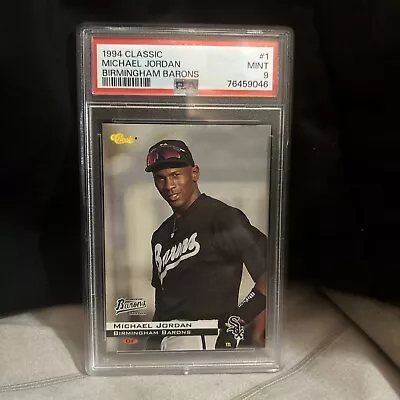 1994 Classic #1 Michael Jordan Minor League Rookie Card Rc Psa 9 Mint White Sox • $34.99