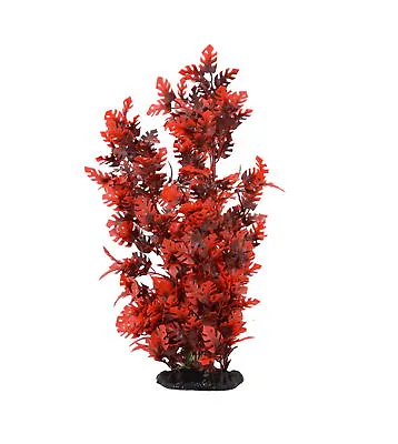$8.99 • Buy Aquarium Decor Fish Tank Decoration Ornament Artificial Plastic Plant Red 15 