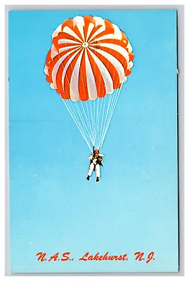 Parachute Jumper U.S.N.A.S. Lakehurst New Jersey NJ Postcard • $3.99