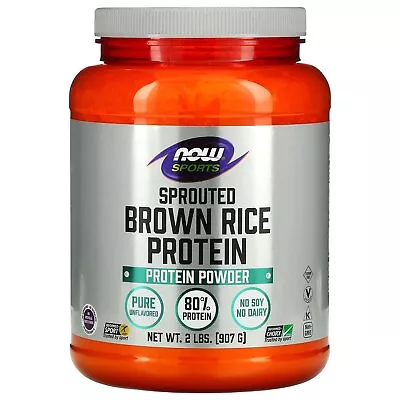 Sports Sprouted Brown Rice Protein Powder Pure Unflavored 2 Lbs (907 G) • $26.88