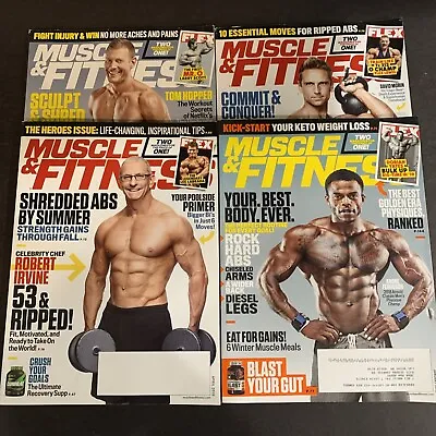 2019 • Muscle And Fitness Magazine •  Lot Of 4 •  JAN FEB MAR APR • #MUSF-16 • $29.99