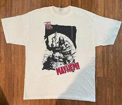 Tyrese Gibson's MAYHEM T-Shirt Jim Lee 2009 Sz XL White Rare • $9.99