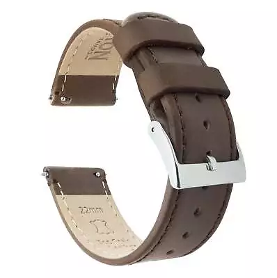 Omega Moonswatch Saddle Brown Leather Stitching Watch Band Watch Band • $28.99