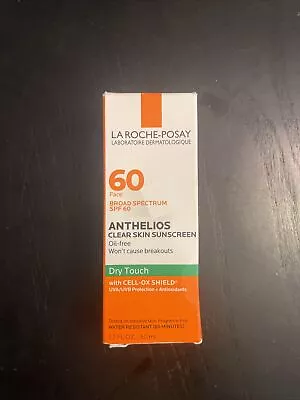 La Roche Posay Anthelios Clear Skin Dry Touch SPF 60 Sunscreen Exp 09/2025 • $14.99