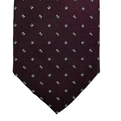 Michael Kors Mens Classic Pip Neat Tie Burgundy • $7.99