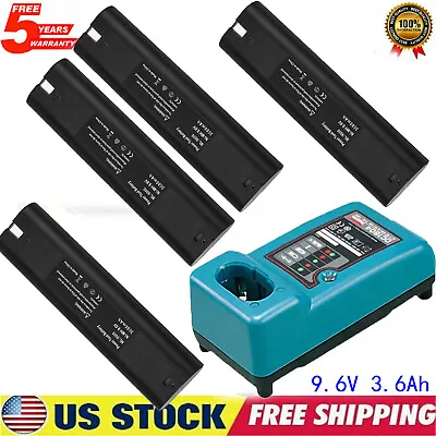 NEW 9.6 VOLT 3.6Ah Battery / Charger For MAKITA 9000 9001 632007-4 191681-2 9033 • $17