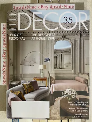 Elle Decor Magazine - April 2024 - The Designers At Home Issue - 7 Design Stars • $6.97