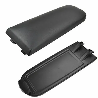 Black PU Leather Center Console Armrest Cover Lid For VW Jetta Golf MK4 Beetle • $14.99