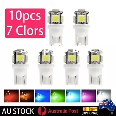 10Pcs T10 5SMD Interior Light Bulb Wedge Plate Parker Tail Globe Dash Parking • $5.99