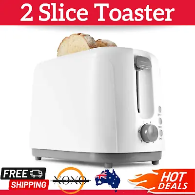 $11.99 • Buy Electric Toaster 2 Slice With Slide Out Crumb Tray 700 W 