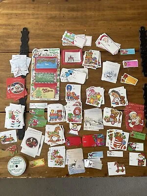 Vintage Lot Of 175 Dennison's Diecut Gibson Christmas Seals Labels Gift Tags • $40